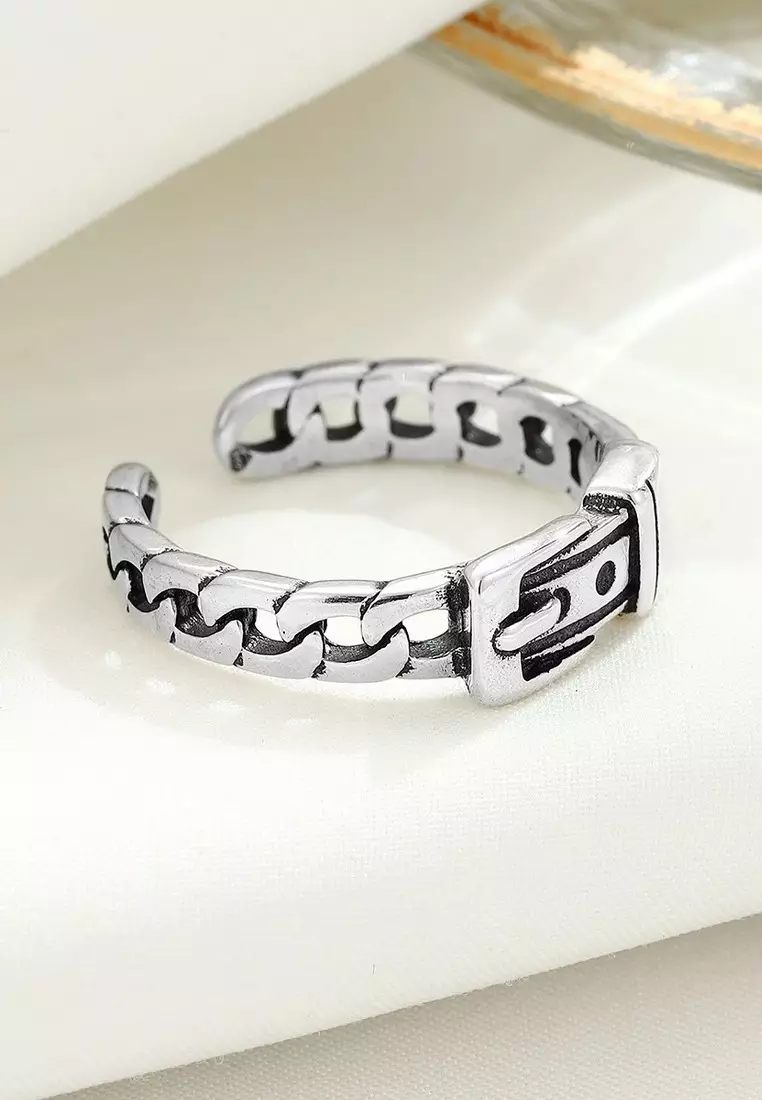 LDR24020 S925 Silver Trendy Ring