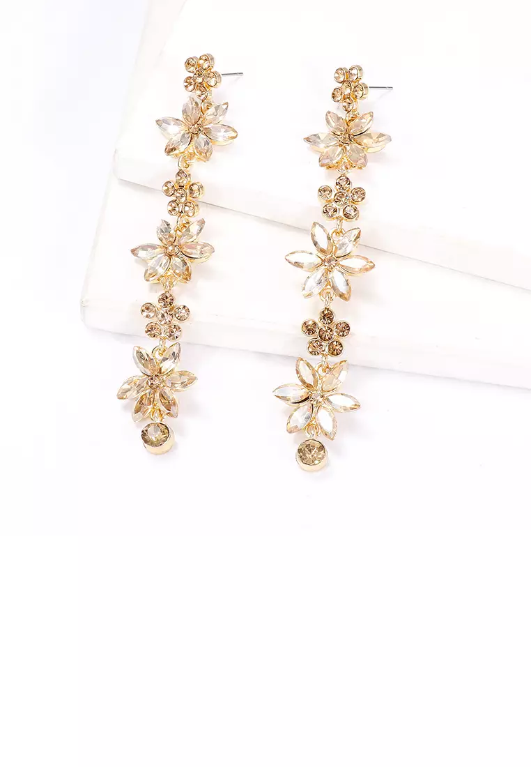 Champagne sale tassel earrings