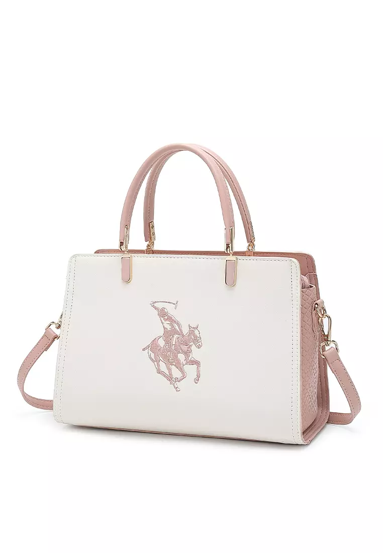 Top Handle Bag / Sling Bag / Crossbody Bag - White