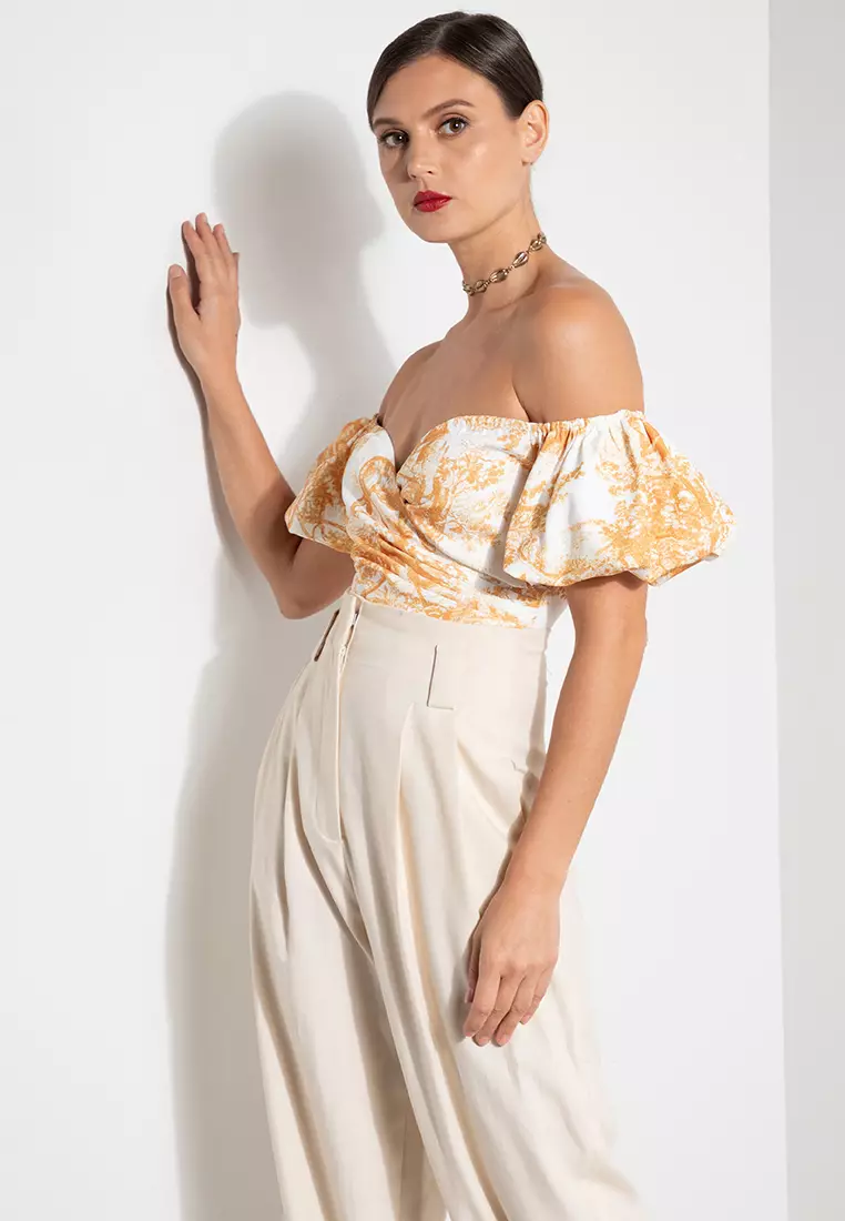 Puff sleeve off sale shoulder