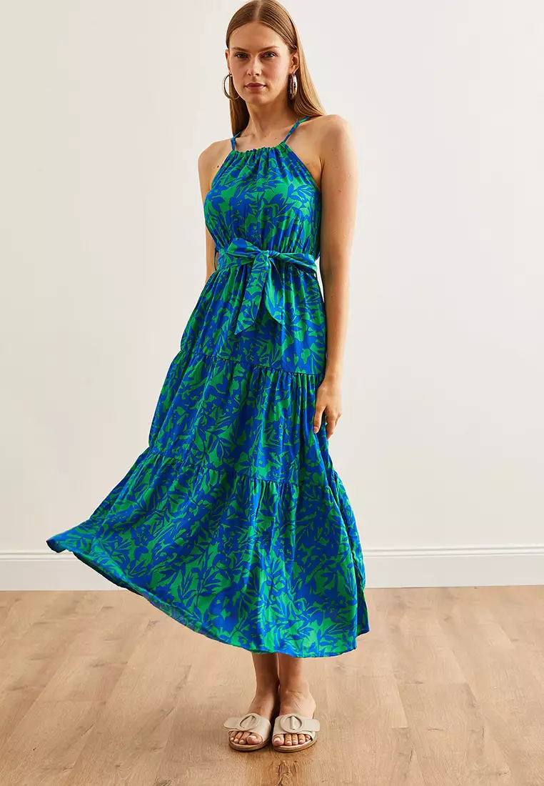 Viscose Woven Midi Dress