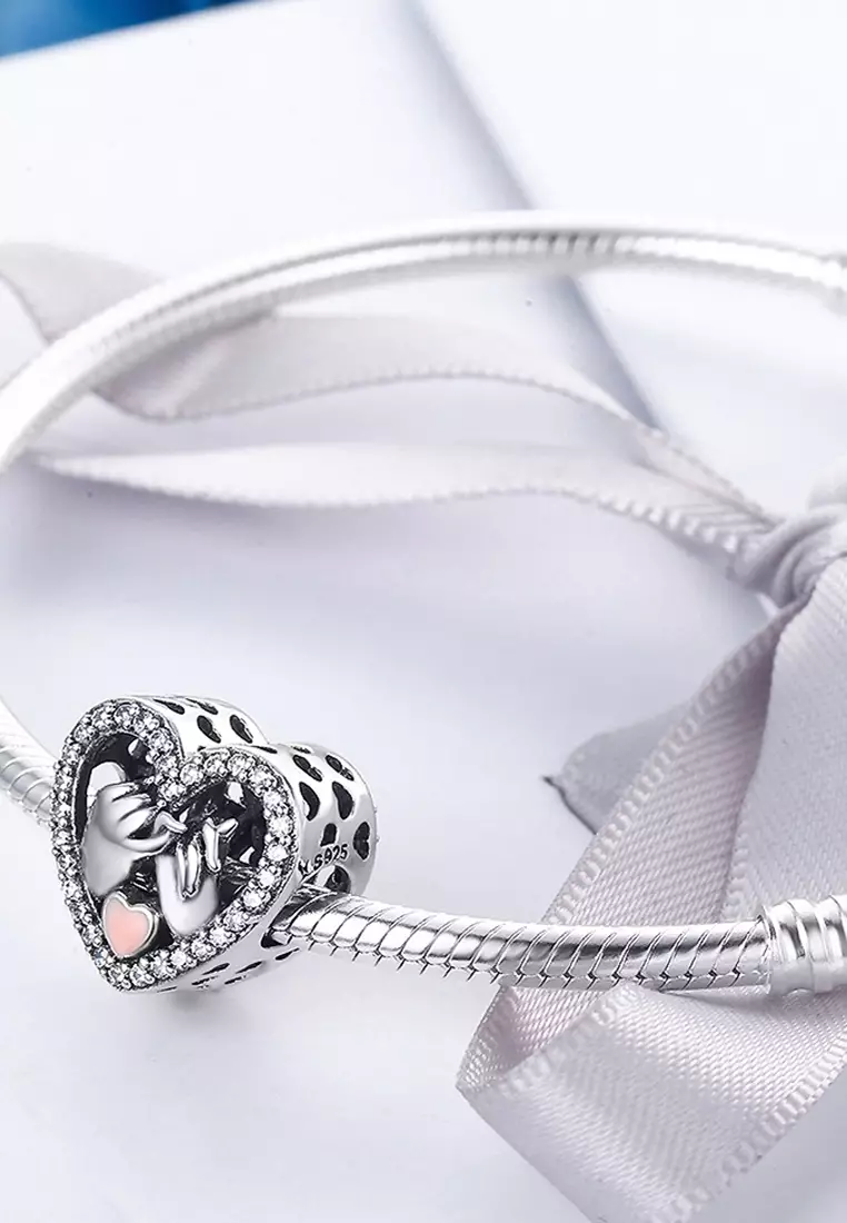 Buy 925 Signature Solid 925 Sterling Silver Pinky Promise Charm Online ...