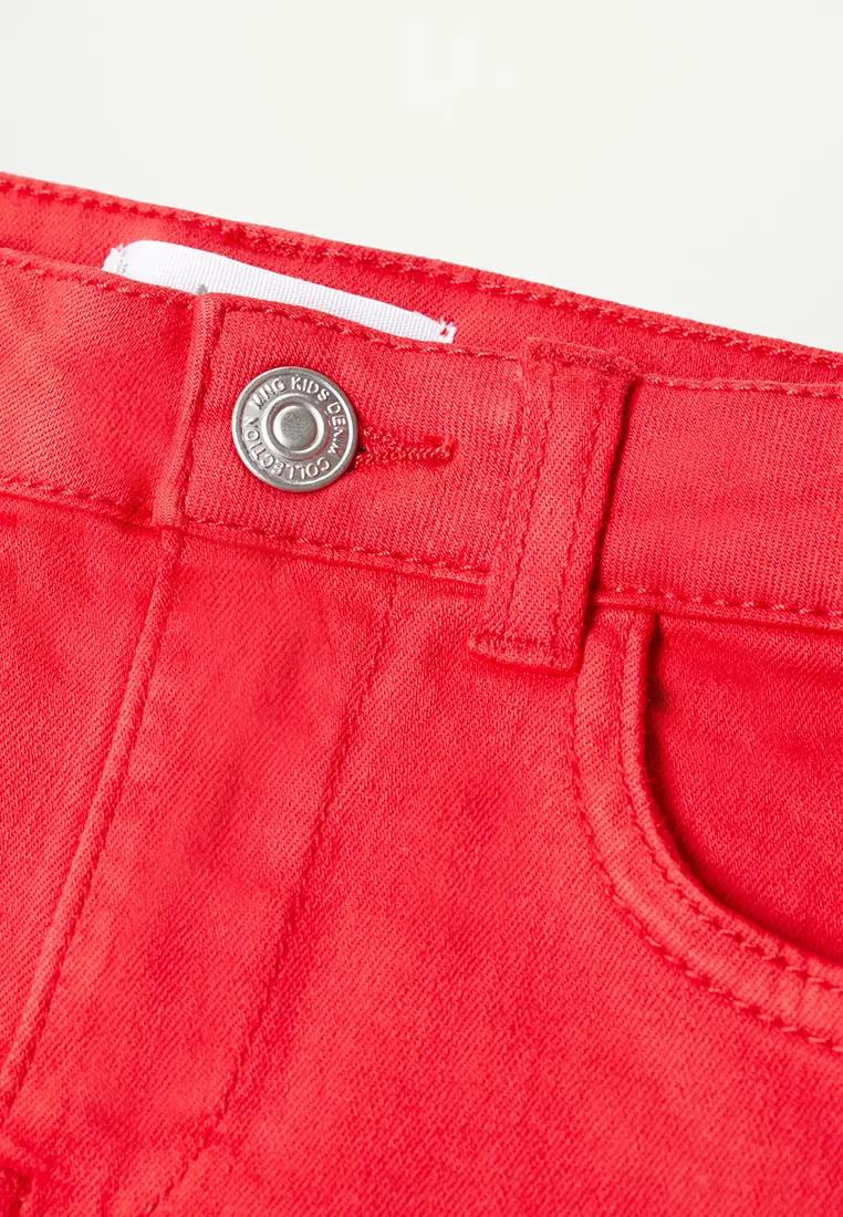 Frayed Hem Denim Shorts