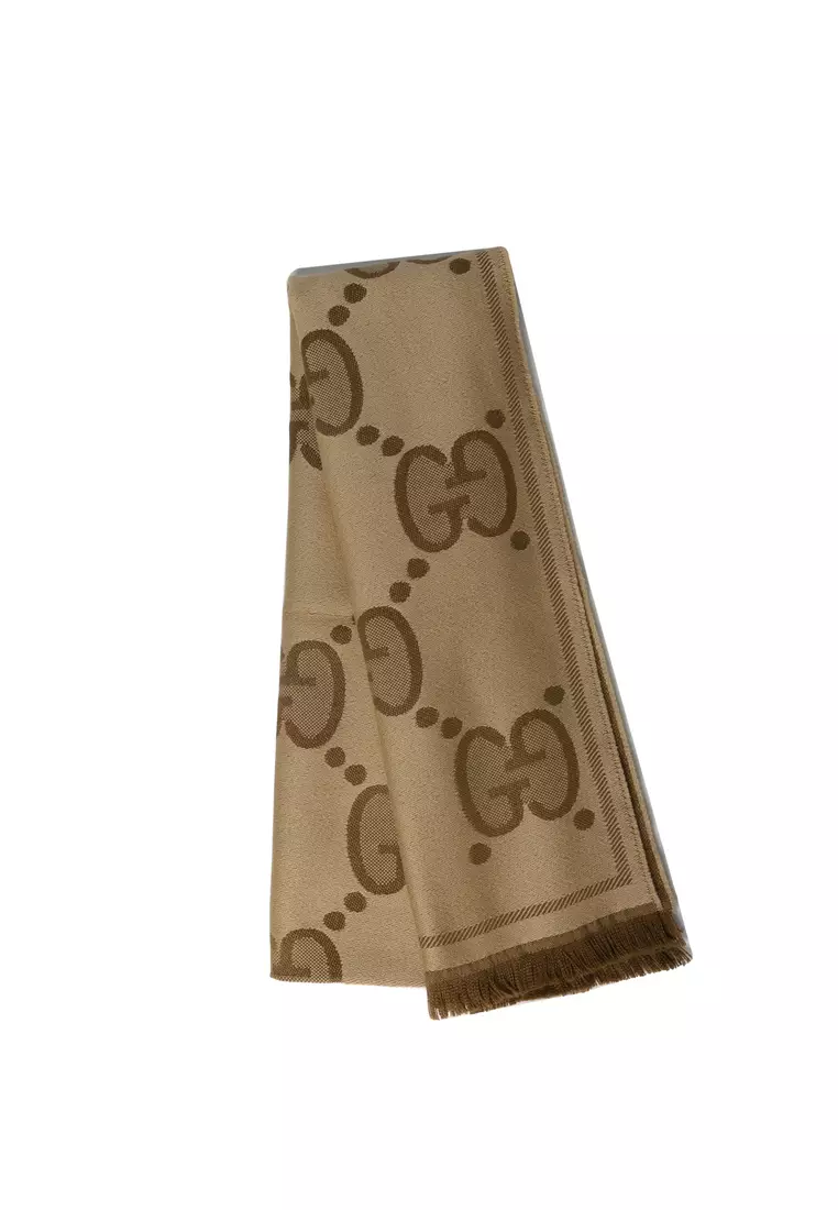 Gg Wool Jacquard 圍巾