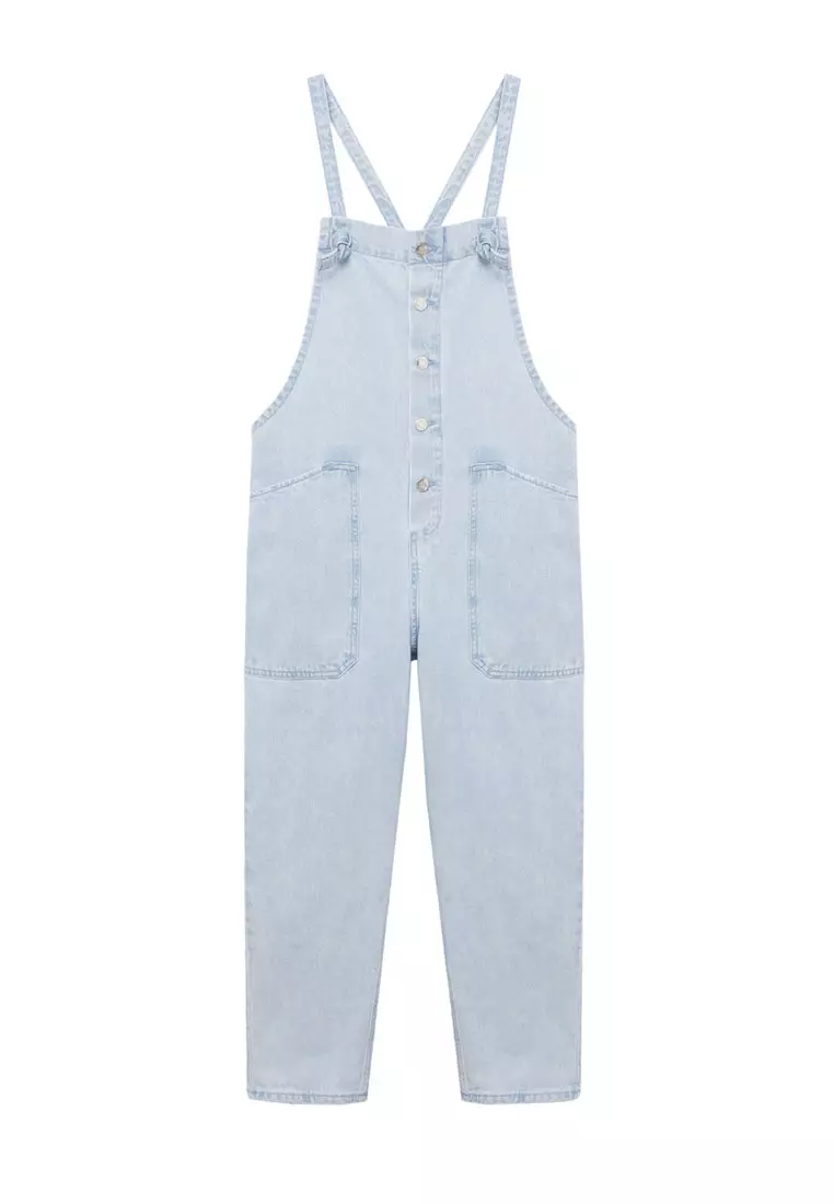 Long Denim Dungarees