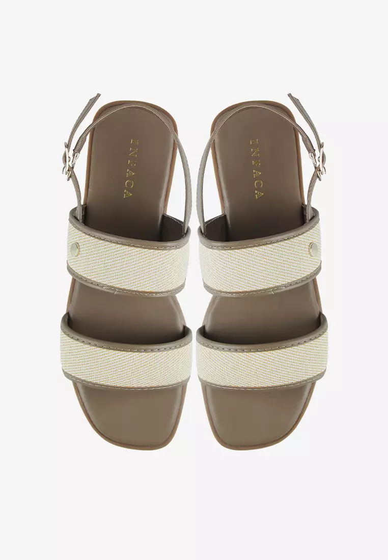 Kai Sandal Tali Wanita Khaki