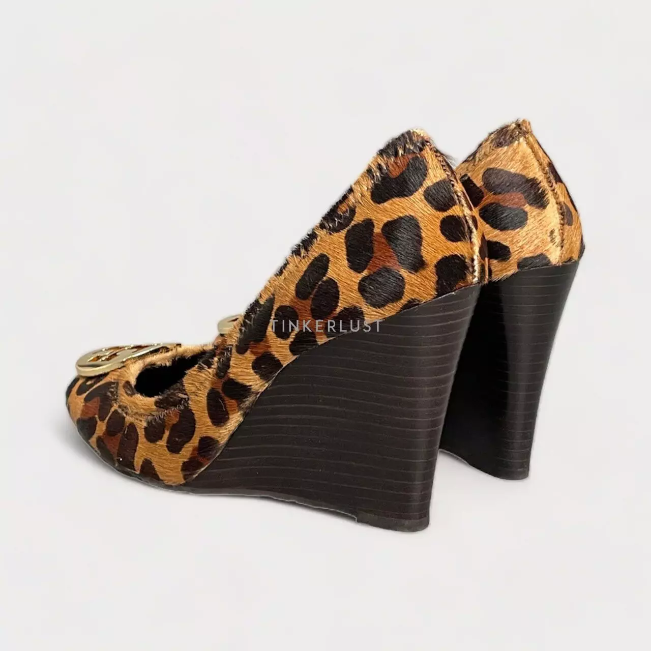 Tory burch shop leopard wedge
