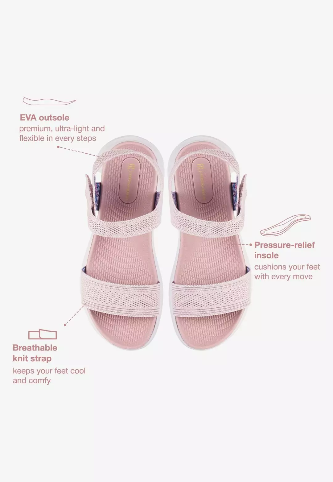 Sepatu Sandal Wanita Knit L.Chasca 02
