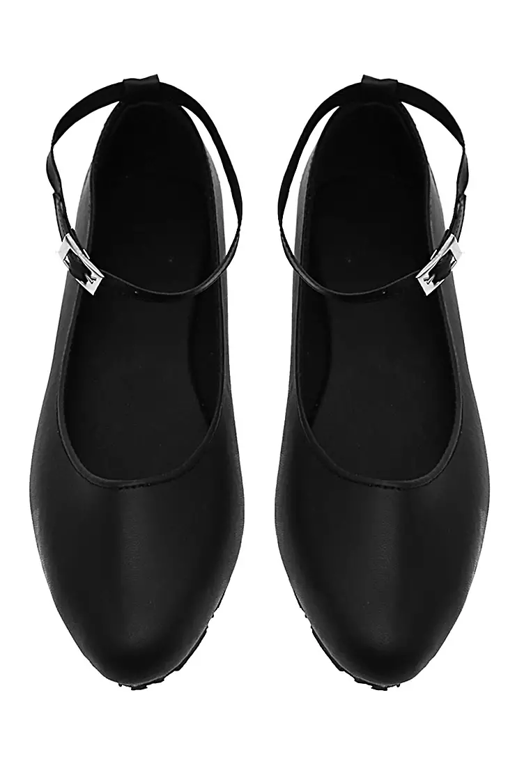 Ani Flatshoes Woman Design Classic Sepatu Wanita Premium Quality - Black