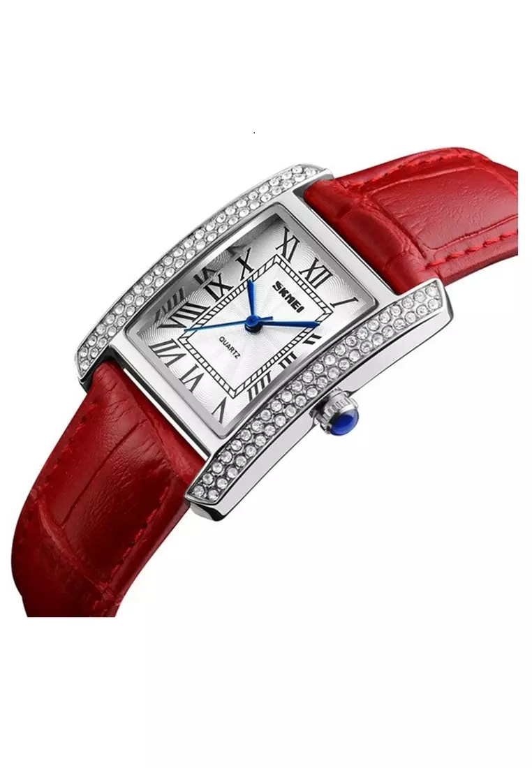 Jam Tangan Kasual Analog Wanita Waterproof 30m Strap Tali Material PU Leather FG55 ORIGINAL