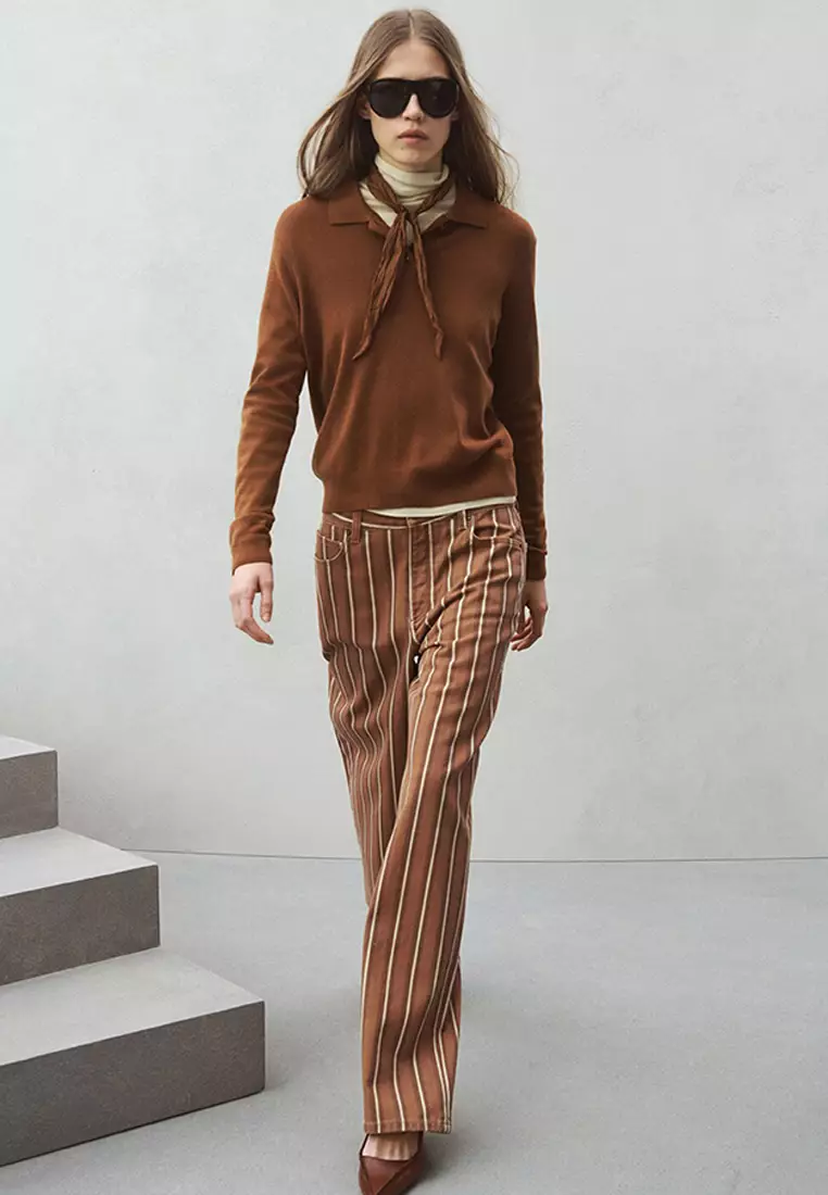 Straight Striped Jeans