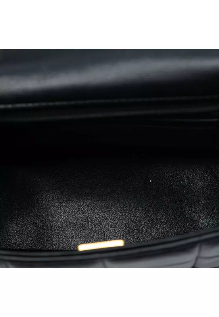 Pre-Loved Chanel Mini Square Lambskin Resin Crystal Monacoco Flap