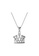 Her Jewellery silver Crown Pendant (White Gold) - Made with premium grade crystals from Austria BFA3EAC42ECB01GS_1