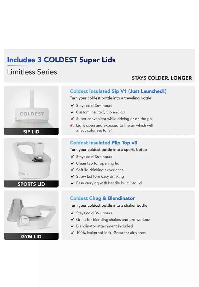 Buy The Coldest Water Limitless 36oz Bottle 2024 Online ZALORA   The Coldest Water 6129 7415613 4 