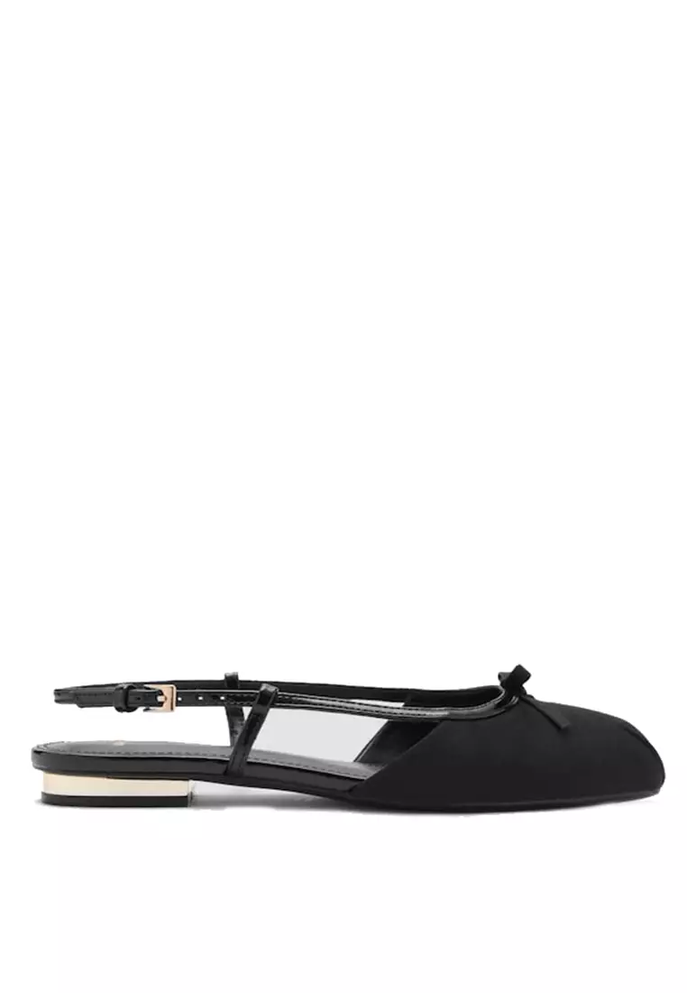 Discount on Mango  shoes - SKU: Ballet Flats With Decorative Bow Tie