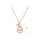 Glamorousky white Fashion Simple Plated Rose Gold Flower Pendant with Cubic Zirconia and 316L Stainless Steel Necklace 54C0DAC6182731GS_2