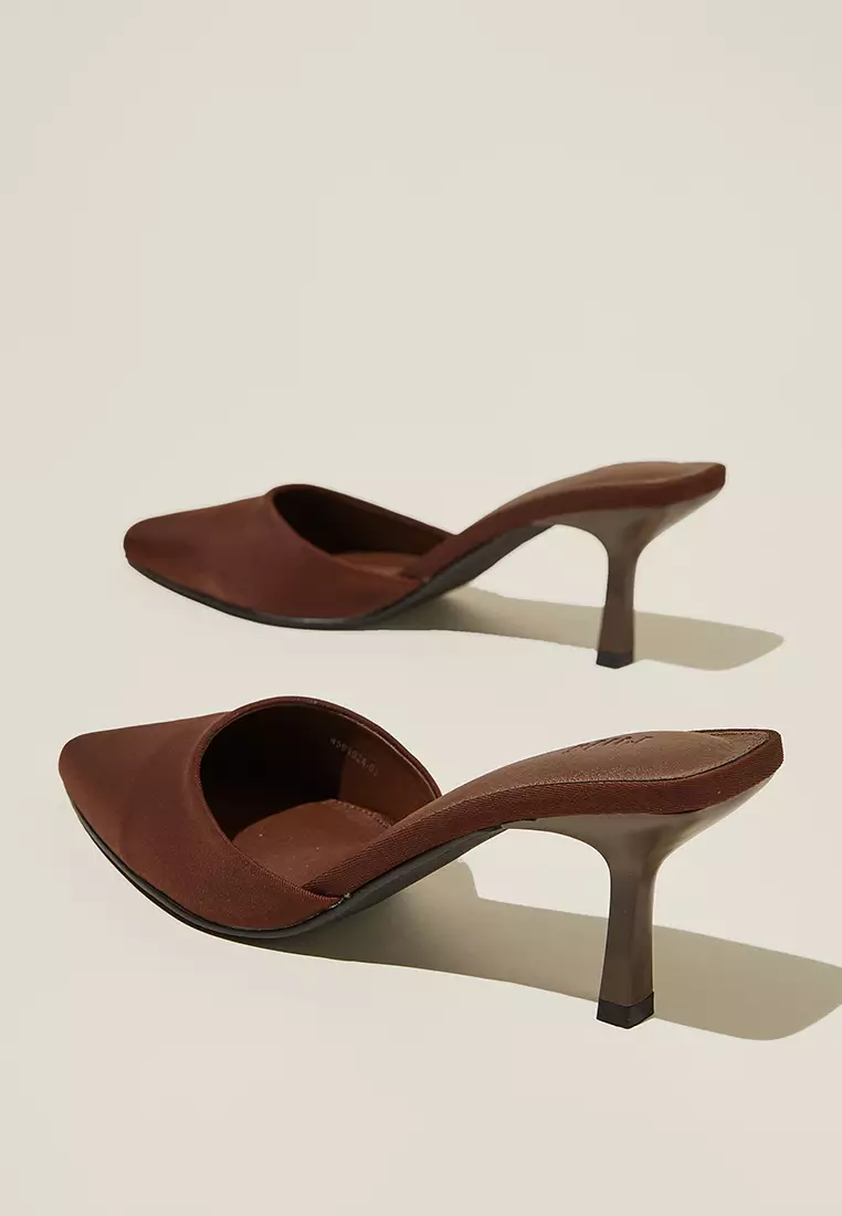 Gia Pointed Mule Heels