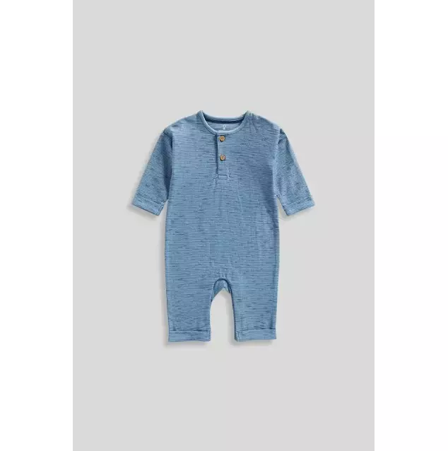 Mothercare My First Blue All-in-One - Set Terusan Bayi Laki-laki (Biru)