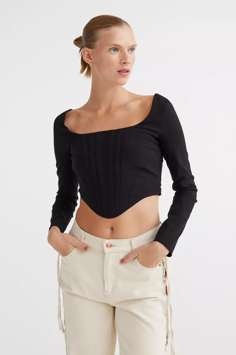 H&m deals corset top