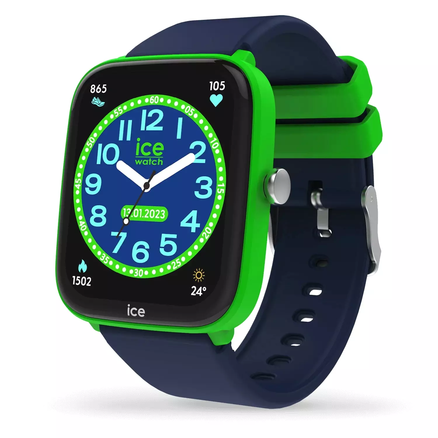 ICE Junior Smart Watch 2.0 rectangular 1.75 - Green Blue 40x35mm [022790]