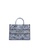 FION blue Zishi Tiger Jacquard with Leather Tote Bag 095F6AC40CABAEGS_1