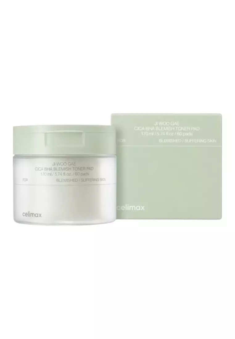 JIWOOGAE Cica BHA Blemish Toner Pad 60 pads
