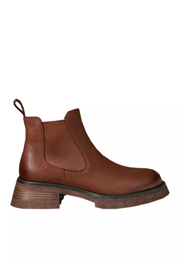 Discount on Twenty Eight Shoes  shoes - SKU: VANSA Top Layer Brushed Leather Platform Ankle Boots VSW-B7826-5