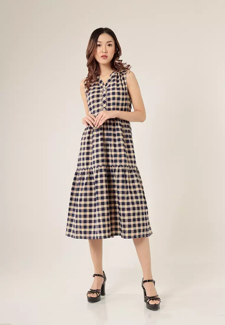 Jual Hardware HARDWARE KULA GINGHAM DRESS Original 2024 ZALORA Indonesia