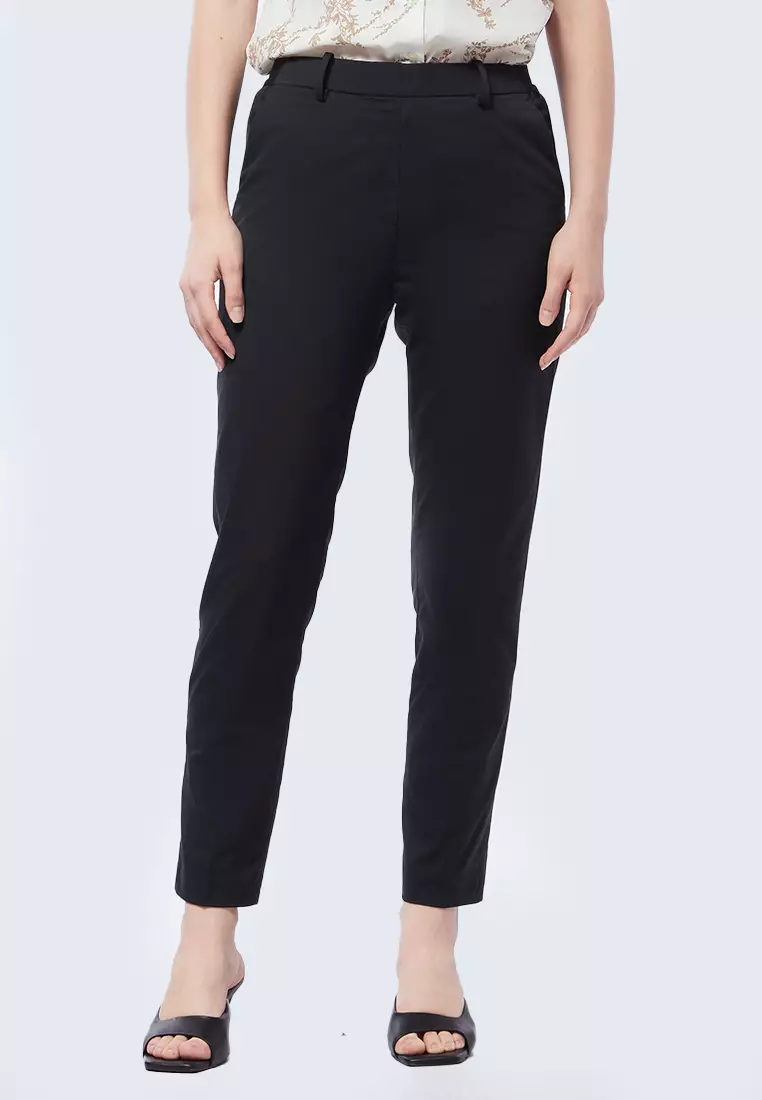 Basic Tapered High Rise Pants