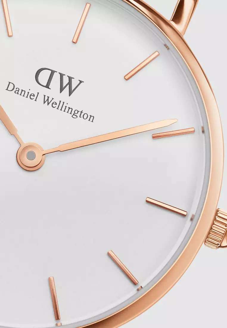 Petite Melrose 28mm Watch White dial Mesh strap Rose Gold jam tangan perempuan jam tangan wanita Watch for women DW