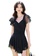 A-IN GIRLS black Elegant mesh-paneled swimsuit 5543CUS6F05040GS_1