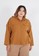 Sorabel brown Giddia Plain Button Shirt Big Size Brown C5652AA69CACEFGS_1