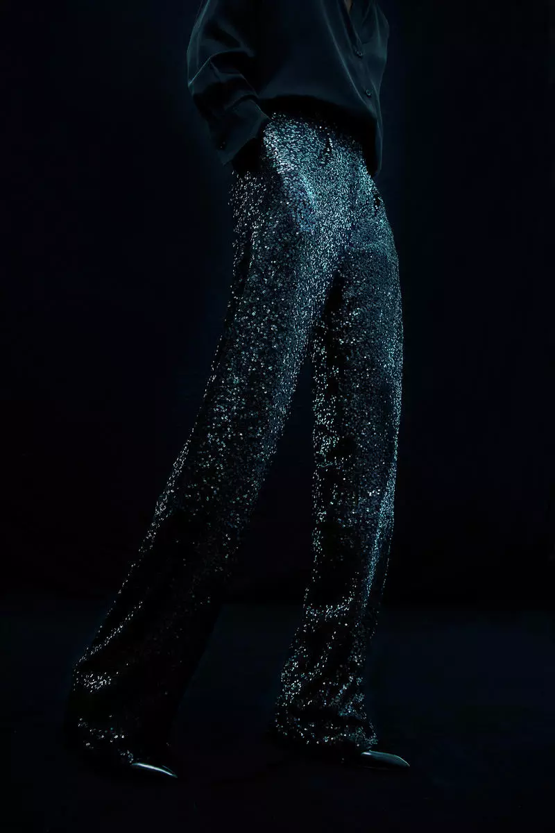 Shimmering trousers