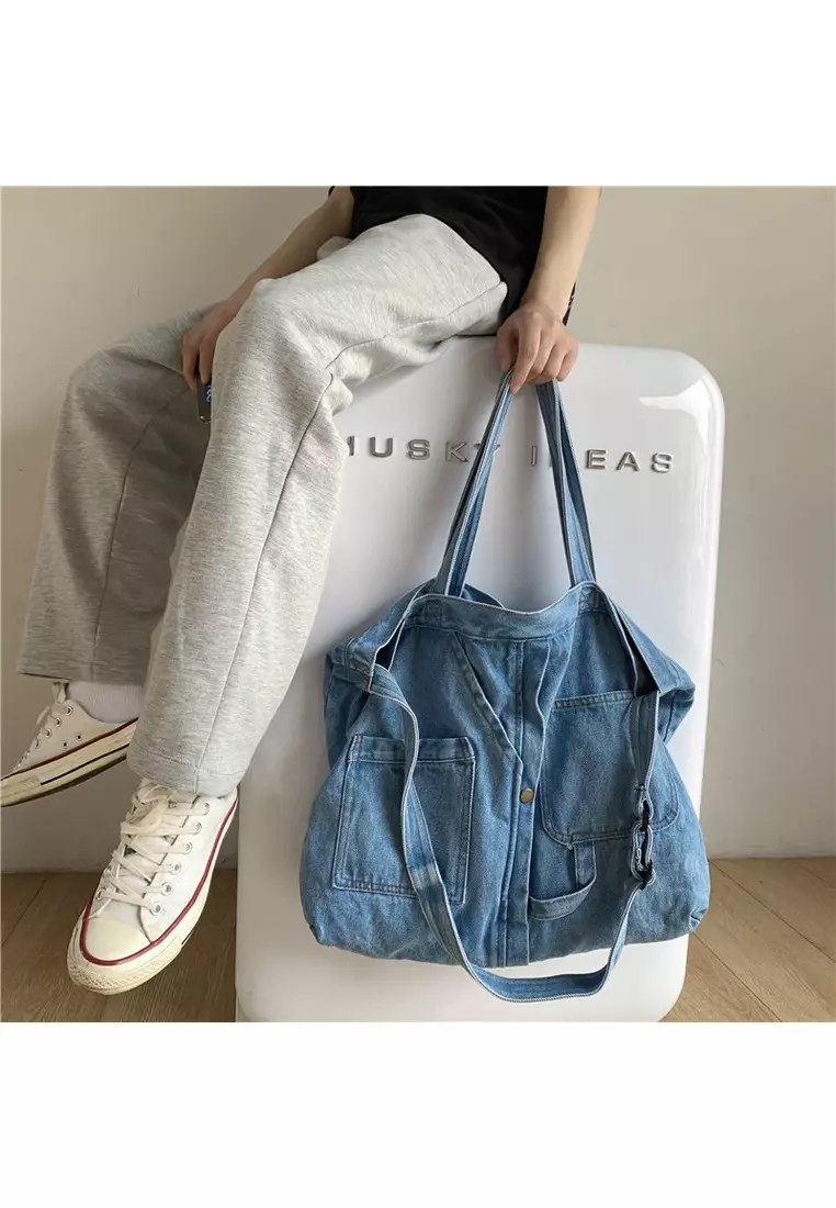Denim casual Japanese shoulder bag