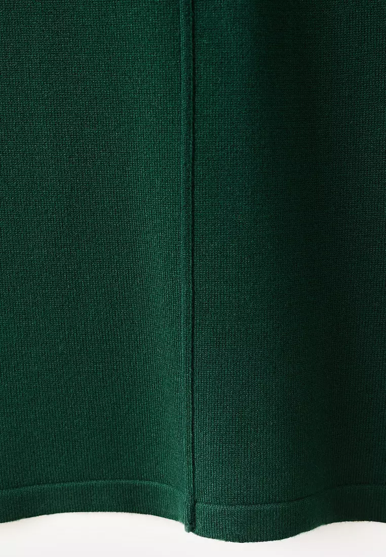 Knitted Trousers with Stitching Detail