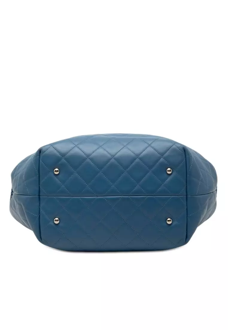 Pre-Loved Chanel Perforated Calfskin Up In The Air North South Tote