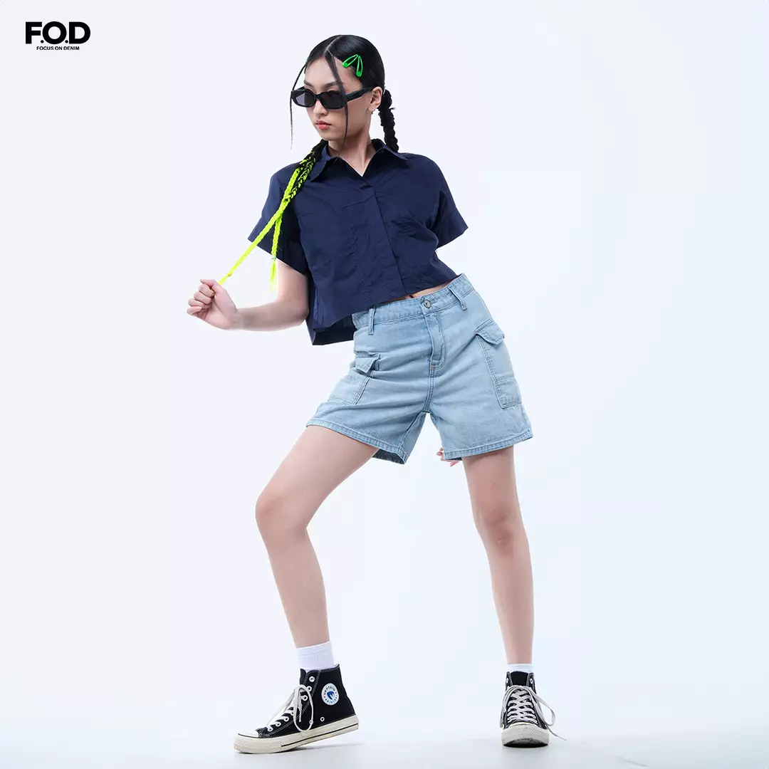 Kemeja Wanita Ghinza Navy