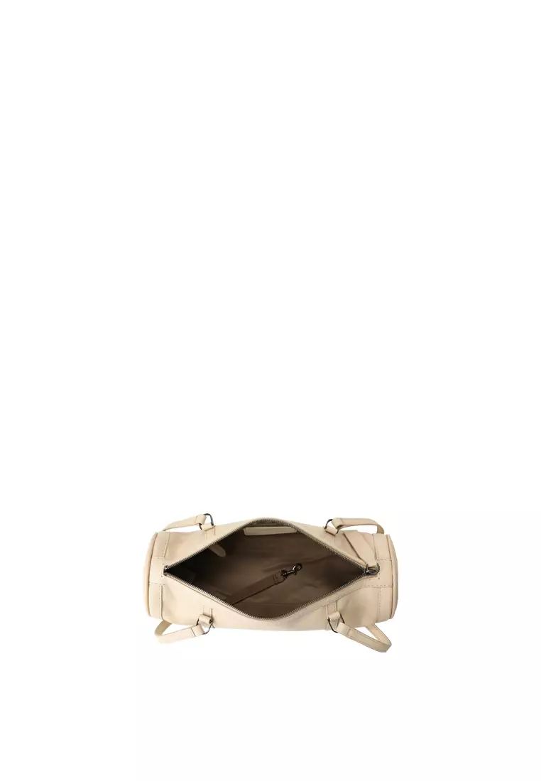 Barrel Baguette Bag - Cream Beige