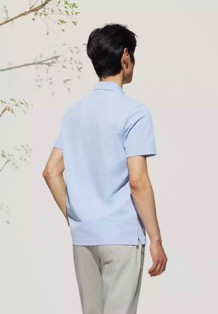 G2000 Super Light Mercerized Cotton Pique Smart Fit Short Sleeve Polo Tee with Logo