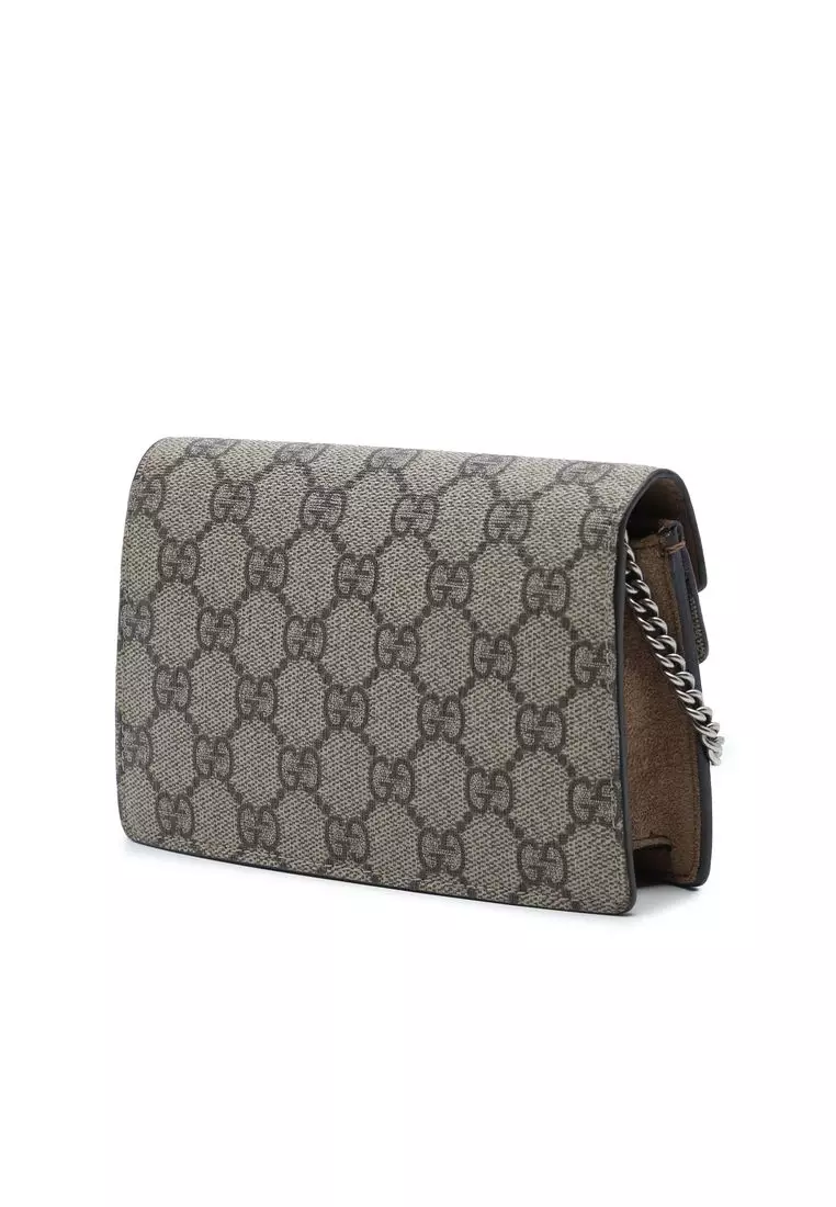 Pre-Loved Gucci Mini Gg Supreme Dionysus Crossbody