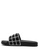 London Rag black Black Chequered Strap Slip-On Flat 70B88SHD35F334GS_3