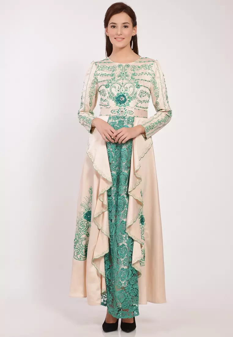Bibiq Gamis Brokat Satin