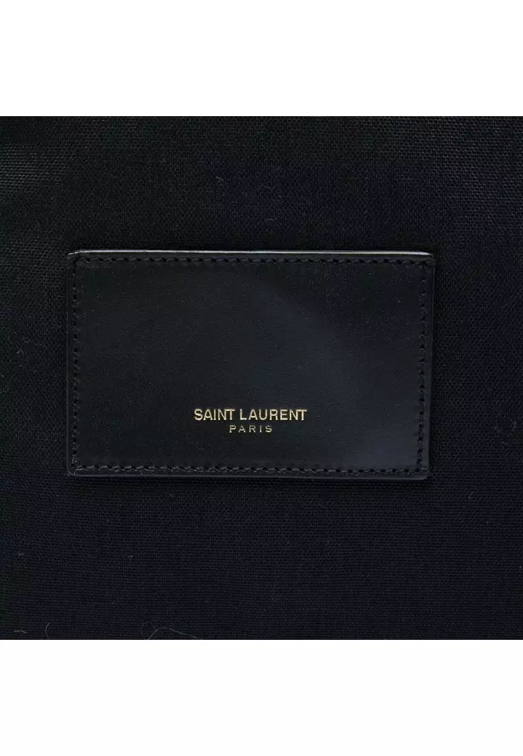 Pre-Loved Saint Laurent Canvas Hunting Baby City Backpack