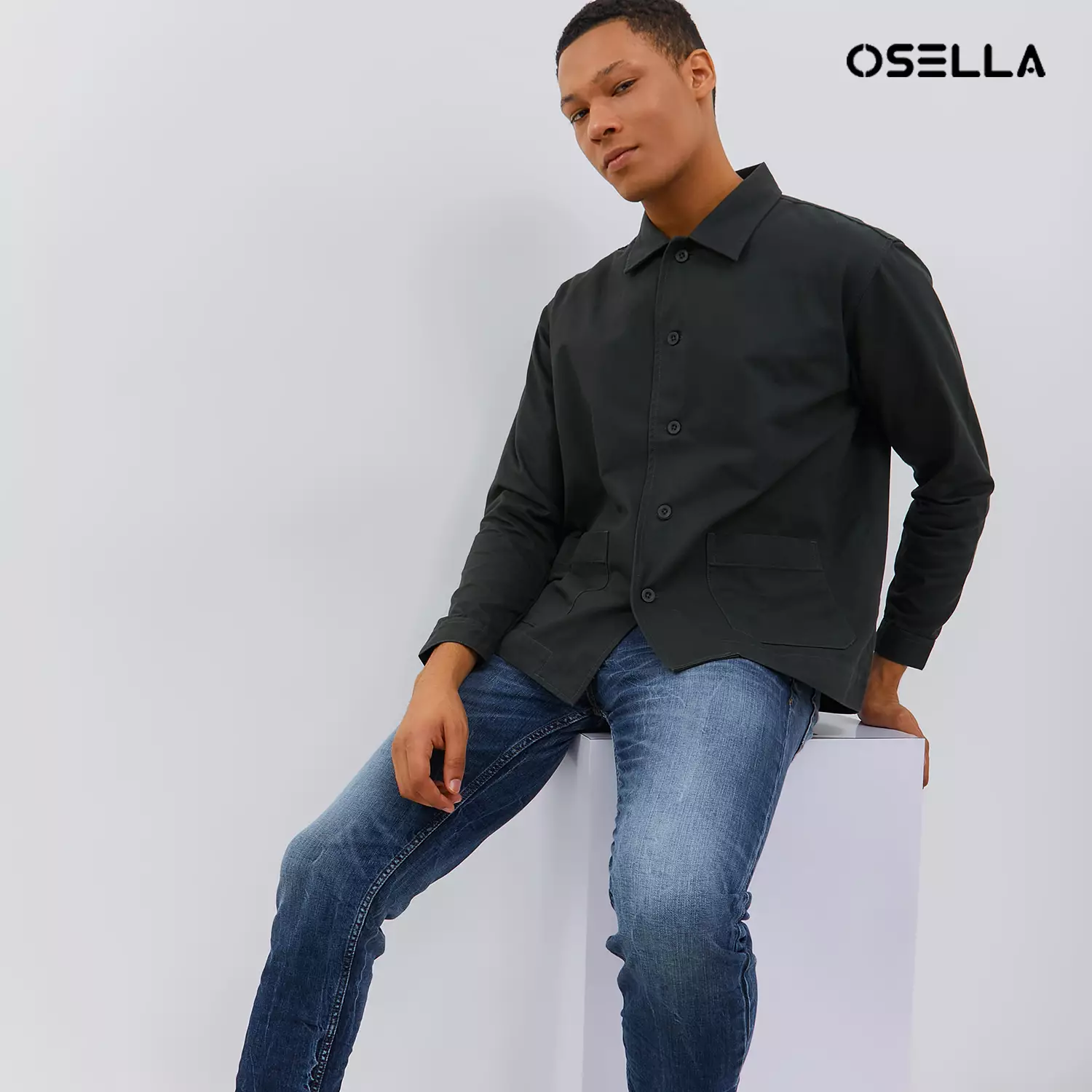 [NEW] Osella Utility Jacket 20614004 | Jaket Pria Warna Dark Olive