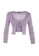 Trendyol purple Lacing Detail Knit Cardigan and Top Set DE120AADFE221AGS_6