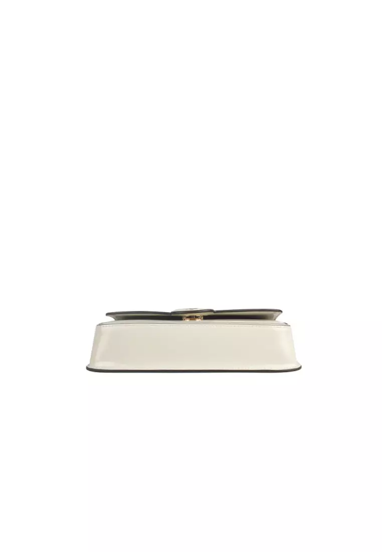 Robinson Spazzolato Rectangle Shoulder Bag in White 161831