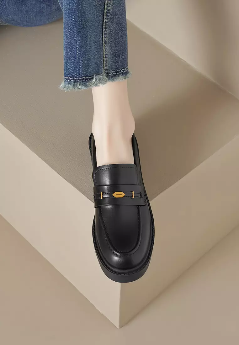 3.5CM 復古厚底樂福鞋 WW1083-2