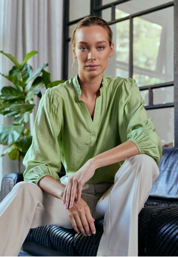 Buy FORCAST FORCAST Louisa Puff Sleeve Blouse 2023 Online | ZALORA Singapore