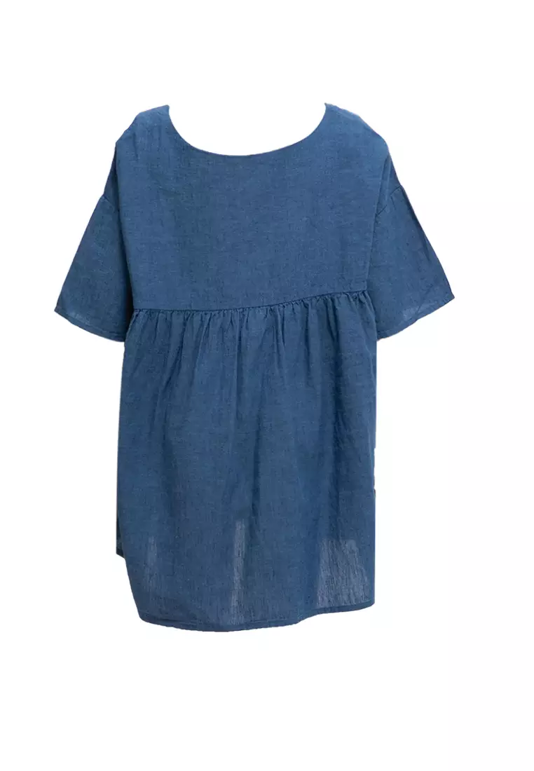 Girl's Linen Flare Shirt