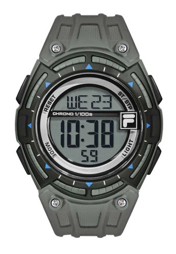 Fila Watches 灰色 Fila Grey Digital Rubber Watch E193DAC7070921GS_1